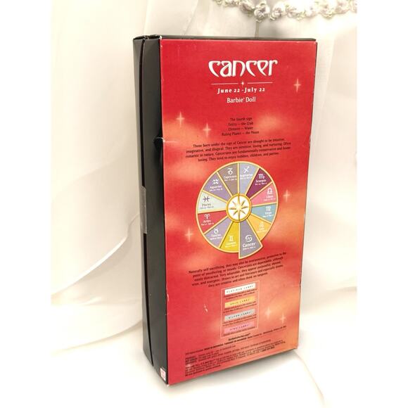 2004 Zodiac Cancer Barbie C6243 Pink Label Mattel Collector – NRFB - Picture 7 of 8